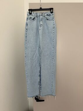 Light Wash High-Rise Straight Women's Jean skirt